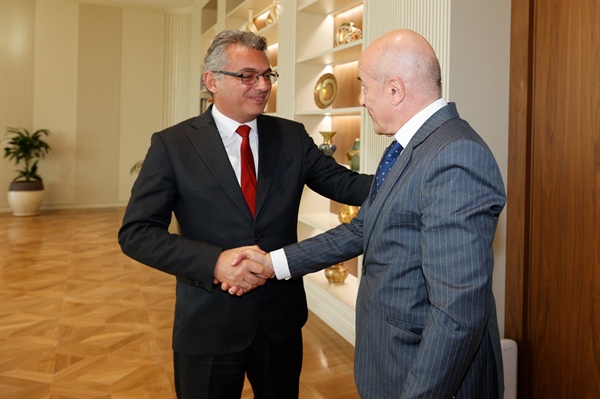 Cumhurbaşkanı Tufan Erhürman, İsviçre’nin Lefkoşa  Büyükelçisi Christoph Burgener'i kabul etti