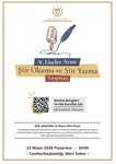 Cumhurbaşkanlığı “5. Liselerarası Şiir Okuma ve Şiir Yazma Yarışması” başvuruları uzatıldı KKTC Cumhurbaşkanlığı tarafından düzenlenen “5. Liselerarası Şiir Okuma ve Şiir Yazma Yarışması” için başvuru