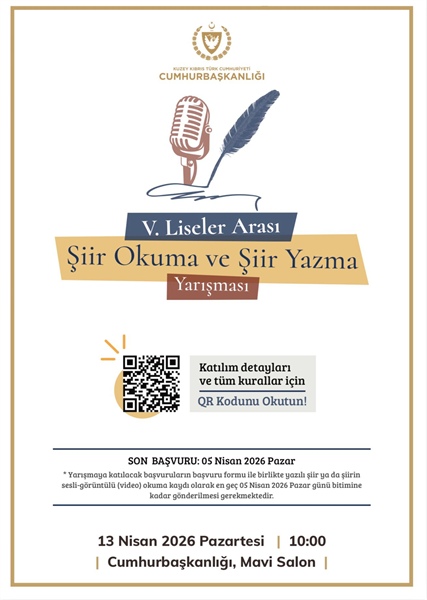 Cumhurbaşkanlığı “5. Liselerarası Şiir Okuma ve Şiir Yazma Yarışması” başvuruları uzatıldı