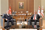 President Tufan Erhürman receives Hulusi Akar, Chairman of the National Defence Committee of the Grand National Assembly of Türkiye