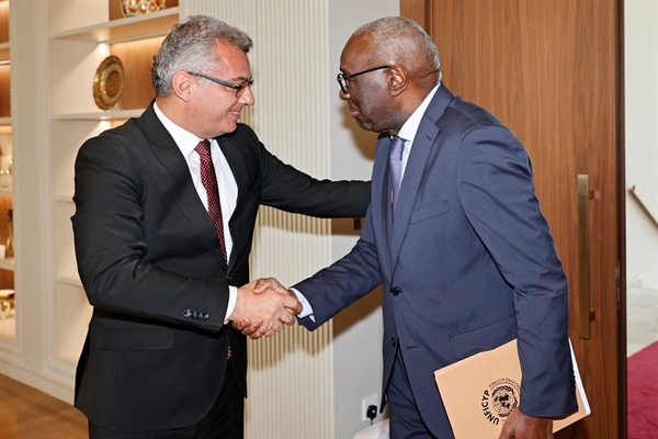Cumhurbaşkanı Tufan Erhürman, Diagne’yi kabul etti