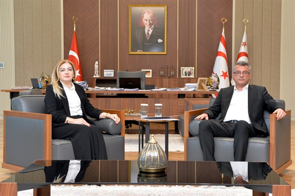 Cumhurbaşkanı Tufan Erhürman, Ombudsman İlkan Varol’u kabul etti