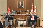 Cumhurbaşkanı Tufan Erhürman, Türkiye Odalar ve Borsalar Birliği Başkanı Rifat Hisarcıklıoğlu ve beraberindeki heyeti kabul etti