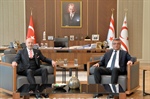 Cumhurbaşkanı Tufan Erhürman, OYAK Başkanı Emekli Korgeneral Zekai Aksakallı ve beraberindeki heyeti kabul etti