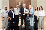Cumhurbaşkanı Tufan Erhürman, Gaziverenliler Derneği başkanını be beraberindeki heyeti kabul etti