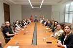 Cumhurbaşkanı Tufan Erhürman, ekonomik örgütlerle görüştü
