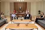 Cumhurbaşkanı Tufan Erhürman, HAKSEN başkanı ve beraberindeki heyetle görüştü
