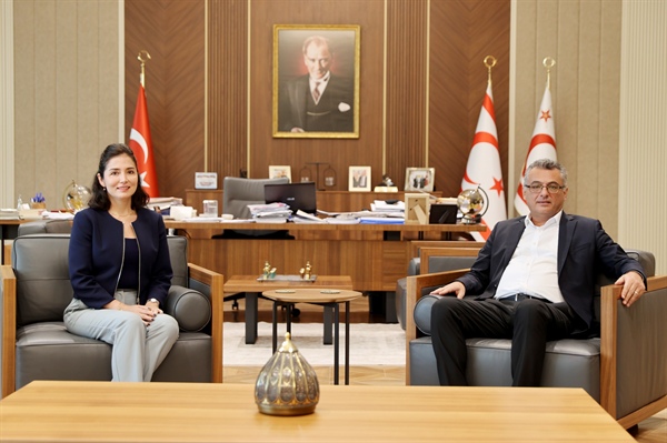 Cumhurbaşkanı Tufan Erhürman, KKTC Abu Dhabi Temsilcisi Müjde İnançoğlu’nu kabul etti