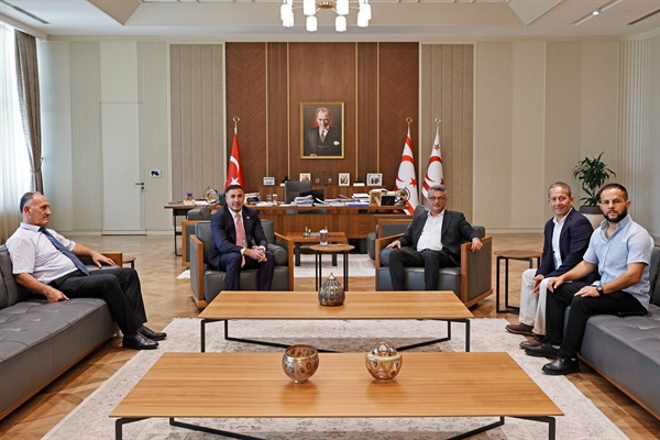 Cumhurbaşkanı Tufan Erhürman, Türkiye Judo Federasyonu'nu kabul etti