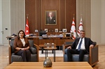 Cumhurbaşkanı Tufan Erhürman, KKTC Londra temsilcisi Aysan Mullahasan ile görüştü