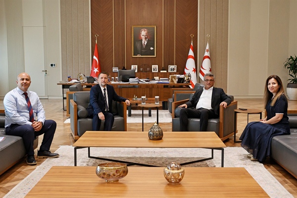 Cumhurbaşkanı Tufan Erhürman, Kıbrıs Türk Kültür Derneği başkanı ve beraberindeki heyeti kabul etti