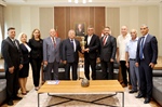 Cumhurbaşkanı Tufan Erhürman, KKTC Taekwondo Judo Karate Aikido Hapkido Kung Fu Kurash Wushu Muaythai Federasyonu başkanı ve yönetim kurulu üyelerini kabul etti