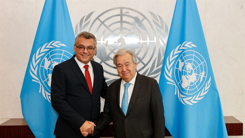 President Erhürman holds bilateral meeting with António Guterres, Secretary-General of the United Nations