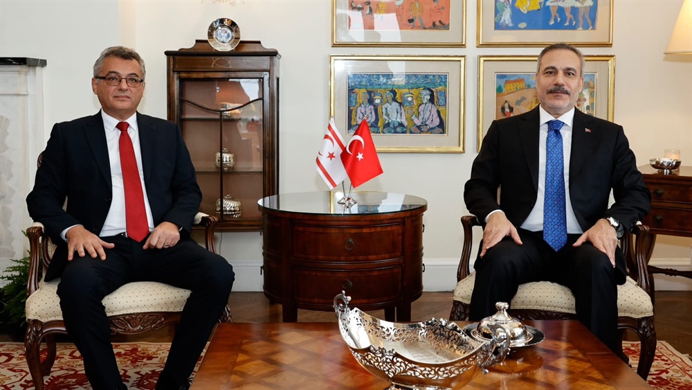 President Erhürman meets Hakan Fidan, Minister of Foreign Affairs of the Republic of Türkiye