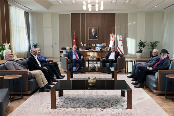 Cumhurbaşkanı Tufan Erhürman, BKP heyetini kabul etti