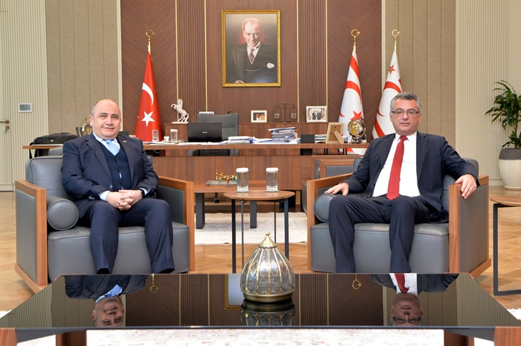 Cumhurbaşkanı Tufan Erhürman, TC Lefkoşa Büyükelçisi Ali Murat...