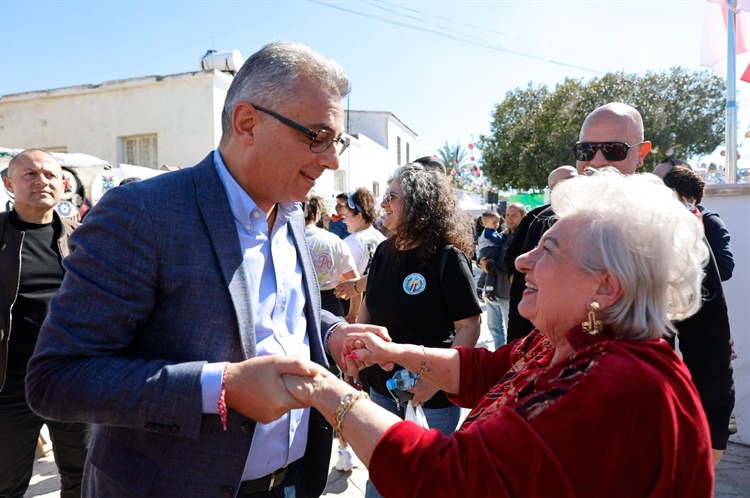 Cumhurbaşkanı Tufan Erhürman ve eşi Nilden Bektaş Erhürman, Hisarköy...