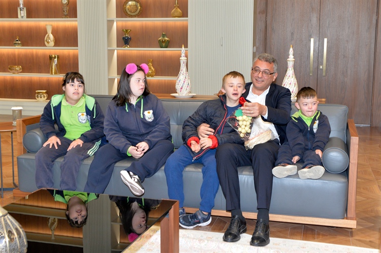 Cumhurbaşkanı Tufan Erhürman, Girne Özel Eğitim ve İş Eğitim Okulu...