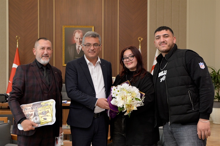 Cumhurbaşkanı Tufan Erhürman, CIOFF Kuzey Kıbrıs Başkanı Özlem...