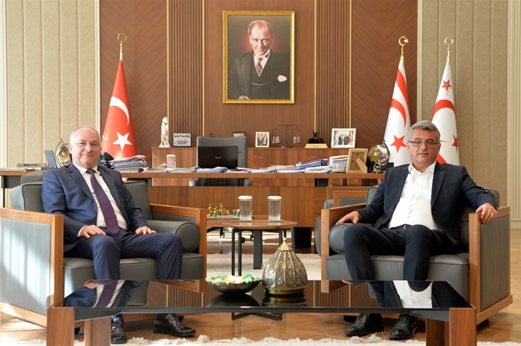 Cumhurbaşkanı Tufan Erhürman, KKTC Roma Temsilcisi Mustafa Kemal...