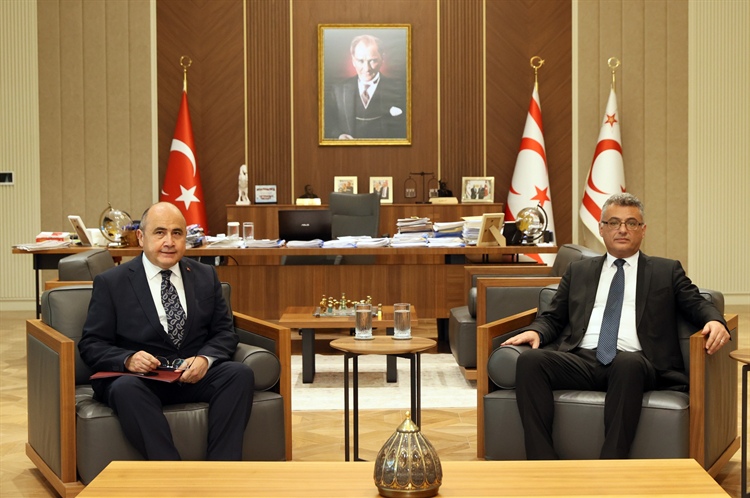 Cumhurbaşkanı Tufan Erhürman, TC Lefkoşa Büyükelçisi Ali Murat...
