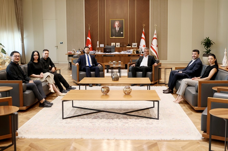 Cumhurbaşkanı Tufan Erhürman, Kıbrıs Türk Mimarlar Odası Başkanı ve...