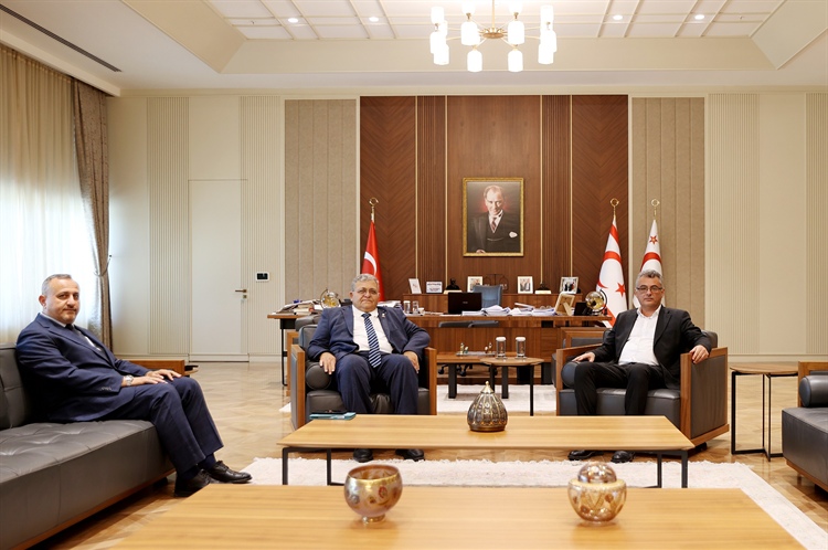 Cumhurbaşkanı Tufan Erhürman, Din İşleri Başkanı Hakan Moral ve...