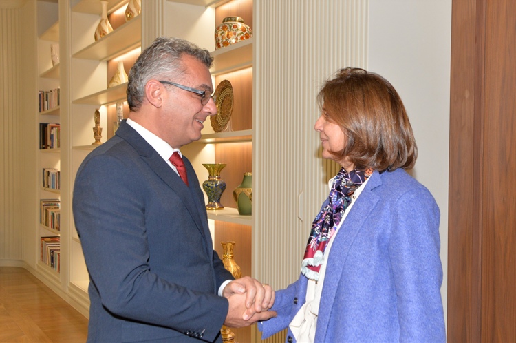 President Tufan Erhürman holds meeting with María Ángela Holguín, Personal Envoy of the UN...