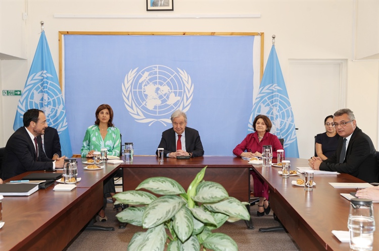 President Tufan Erhürman holds tripartite meeting with United Nations Secretary-General...