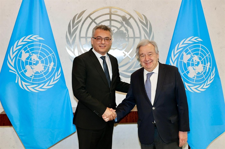 President Tufan Erhürman concludes his bilateral meeting with António Guterres,...